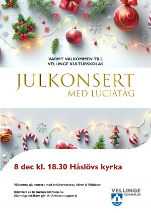 Julkonsert med Luciatåg